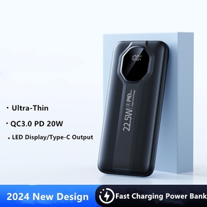 Niedriger Preis PD 22,5 W Schnelllade-Power bank 20000mah 10000mAh Tragbares Ladegerät LED-Anzeige Power bank mit hoher Kapazität USB-C Ausgang - Product Image 4