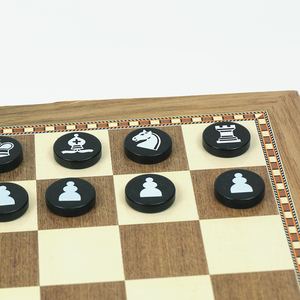 Tùy chỉnh in mẫu màu sắc Bán buôn giá rẻ Acrylic quân cờ 30 cái đen và trắng nhựa quân cờ - Product Image 6