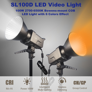 LUXCEO SL100D 100W ควบคุมด้วยแอพ,2700K 6500K อุปกรณ์สตูดิโอถ่ายภาพมืออาชีพไฟ LED วิดีโอต่อเนื่อง - Product Image 2