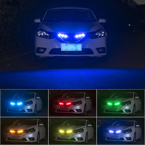 רשת רכב אזהרת אות אור x3 svt קדמי grilled יישום אור צהוב קטן