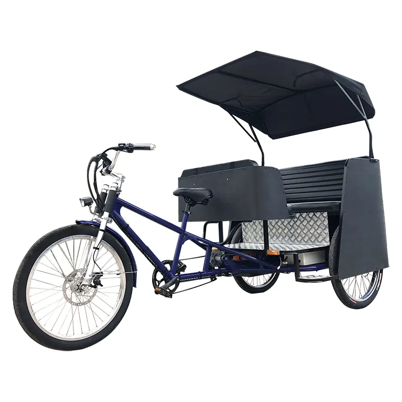 5 Seats 500watt Motor City Touring Electric Pedicab 3 Wheels Adult Tricycle