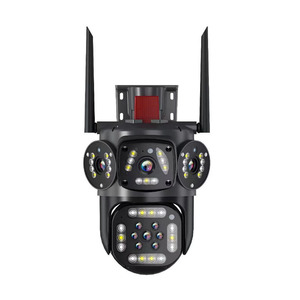 Cámara PTZ de doble lente V380 Pro de 4MP con sistema de alarma inalámbrico de seguimiento automático Monitoreo DE SEGURIDAD WIFI de 360 ° - Product Image 1