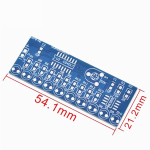 DIY elektronik kiti NE555 + CD4017 kırmızı LED yanıp sönen ışık SMD su akan etkisi lehimleme uygulama bileşeni kaynak paketi - Product Image 2