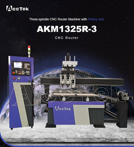 Drehspindel-CNC-Fräser 4-Achsen-CNC-Fräsmaschine mit Drehtisch - Product Image 2