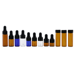 5ml 10ml ilaç flakon 2ml 3ml mini açık kehribar parfüm uçucu yağ test cihazı cam damlalıklı şişe - Product Image 4