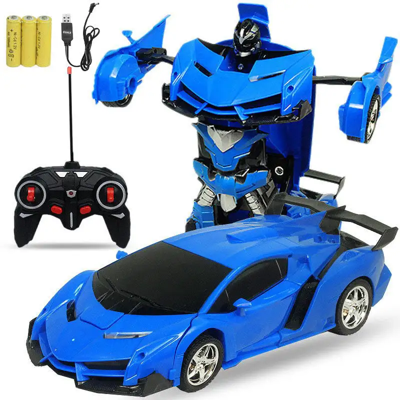 Télécommande déformation voiture induction transformation Robot électrique télécommande voiture jouet enfant voiture cadeau d'anniversaire