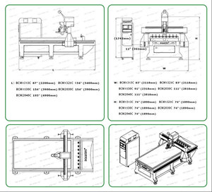 Enrutador Cnc de madera Cmc rotativo de cabezales múltiples, enrutador Cnc de pórtico doble 3D de 4 ejes, máquina enrutadora para mesa de vacío de madera - Product Image 4