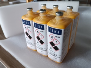 OEM-Estándar 1039 - 1 Tinta de pigmento amarillo para impresoras de codificación de inyección de tinta Linx Cij - Product Image 2