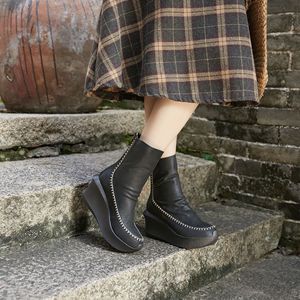 יצרן נעליים במפעל מותאם אישית סיטונאי oem גברת עקבים גבוהים פלטפורמה גבוהה באיכות גבוהה אמיתי עור קרסול לנשים 2025 - Product Image 3