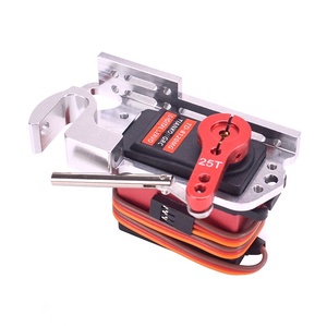 Servo Parabolik Anahtarı Hava Aracı Atmak Cihazı Dağıtıcı 20kg Servo ve Kol 25T Gimbal Için Uzaktan Kumanda araba RC - Product Image 5