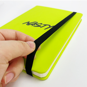 Cuaderno A5 personalizado, cuadernos baratos a granel, banda elástica, funda de lino de tapa dura, diario con logotipo personalizado de hojas sueltas de cuero PU - Product Image 3