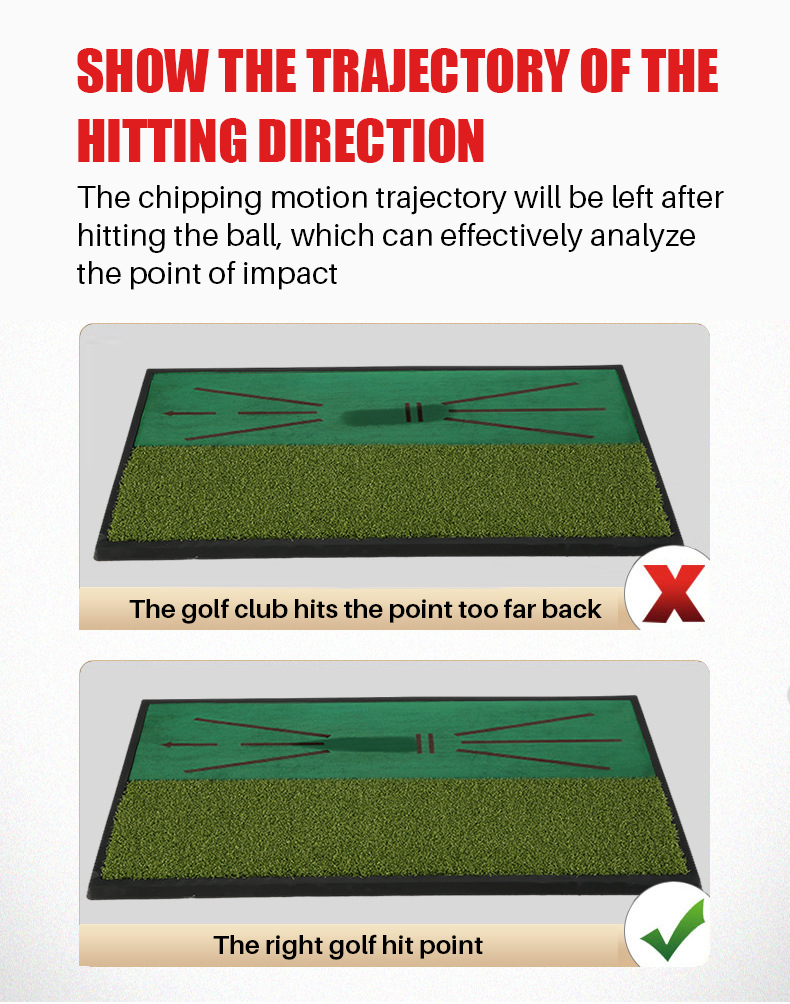 PGM DJD031 2 in 1 indoor turf golf hitting mat artificial grass golf