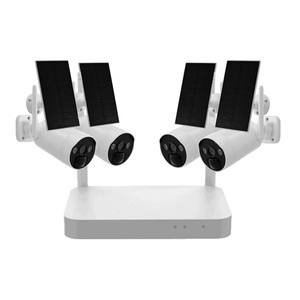 4 Channel Solar Wireless 4MP <strong>IPC</strong> <strong>Camera</strong> Kit with Mini NVR Support TF Card and HDD - Product Image 1