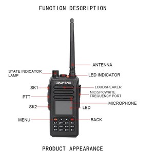 BAOFENG-intercomunicador inalámbrico DM-1801, radio de 2 vías, radio true, 2 ranuras, DMR, Digital, baofeng, walkie talkie - Product Image 5