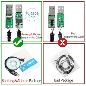 Baofeng cavo di programmazione USB PL2303 Chirp supporto per Baofeng UV-5R,BF-F8HP,5RM,UV-21R,UV-5G portatile ham radio con azionamento - Product Image 2