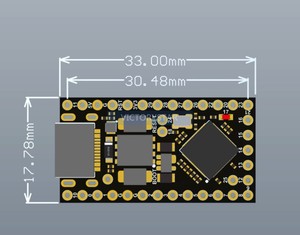 Mini development board ProMicro RP2040 compatible with Helios OxB2 MicroPython 16M Compatible with Raspberry Pi Pico Basic Star
