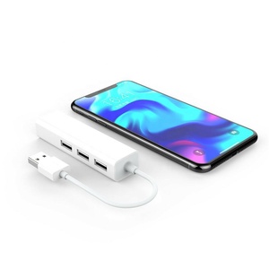 <strong>TYPE</strong>-C to 3 Port USB 2.0 HUB to Ethernet Adapter for Mac IOS Android PC - RTL8152B HUB F1.1 - Product Image 3