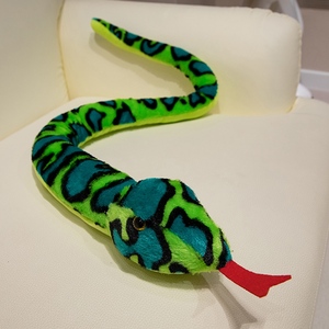 Eco friendly personalizzato simulazione luminosa pitone giallo serpente animali imbalsamati - Product Image 3