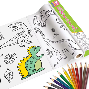 Mum boya ve karikatür etiket seti ile DIY çizim kitabı - Product Image 1