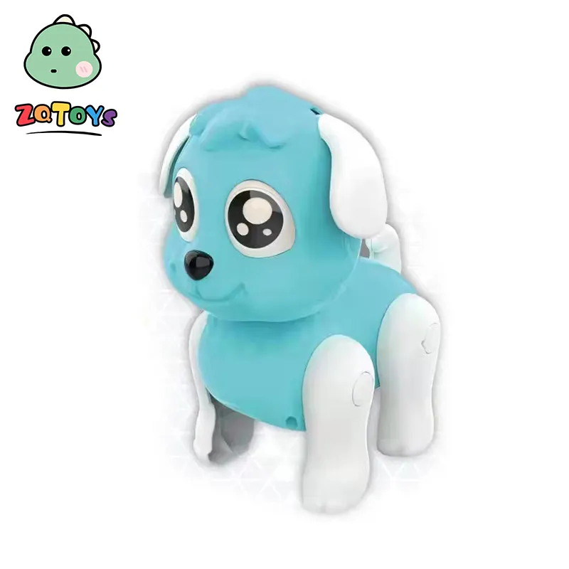 Zhiqu Toys Funciona con pilas eléctrica encantadora mascota dibujos animados caminar perro juguetes para niños con luz y música