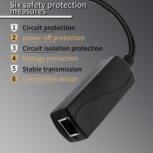 カメラ用48vPoeスプリッター10/100mbpsパワーオーバーイーサネット48vから12v電源モジュールRj45アダプターケーブルコンバイナー - Product Image 2