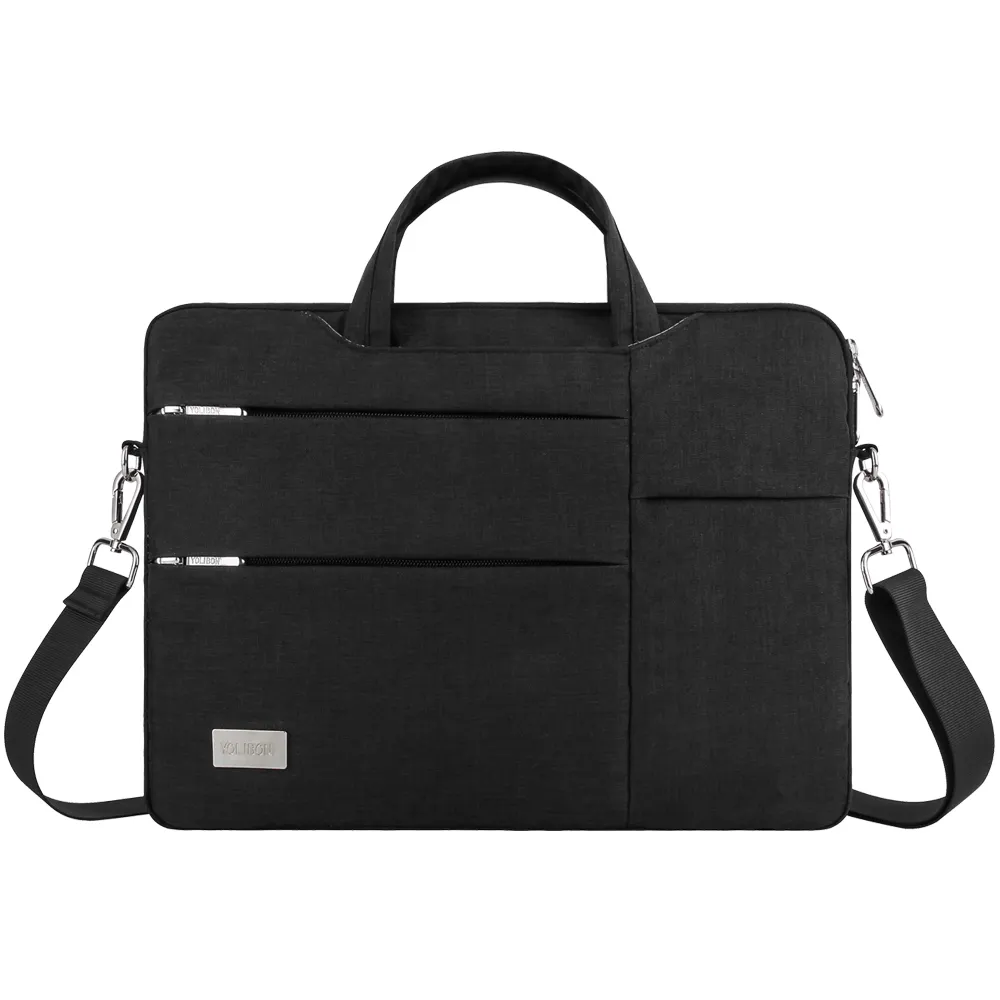 Mens Messenger Bag 1345.6 Inch Waterproof Laptop Briefcase Large Satchel Shoulder Bag YOLIBON Office College Computer Laptop Bag