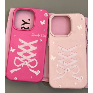 <strong>Apple</strong> Creative Lychee Pattern Case 14 13promax <strong>Large</strong> Hole Powder Binding Phone Handle - Model Pro Max