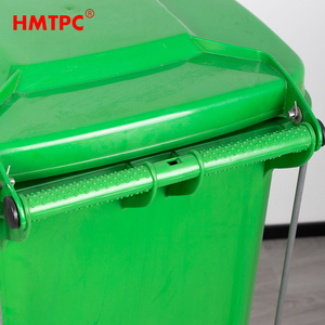 120L 32Gal HDPE de alta calidad con pedal extraíble Contenedor de basura de plástico para exteriores Papelera de clasificación Papelera de calle - Product Image 4