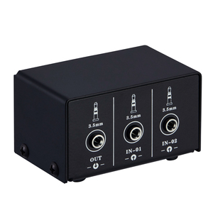 Audio Switcher <strong>RCA</strong> <strong>2</strong> in <strong>1</strong> Out / <strong>1</strong> in <strong>2</strong> Out A/B Switch Stereo Audio <strong>Splitter</strong> Box with No Distortion <strong>RCA</strong> Jack - Product Image 1
