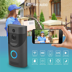 Akıllı Telefon WiFi Kablosuz Kontrol Kapı Zili IP 720 p Kamera Çift Ses Yönlü Kontrol - Product Image 3