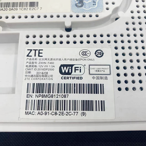 Unidad de red óptica OEM de China Telecom usada, enrutadores FTTH, módems ZXHN F460 V6 EPON ONU ONT con antena - Product Image 6