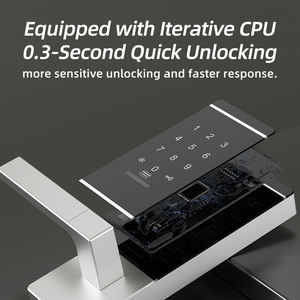 Smart Keyless Deadbolt Lock with <strong>Password</strong> &amp; Combination <strong>Code</strong>, Connected Door Lock for Indoor Home <strong>Security</strong> - Easy Installation - Product Image 2