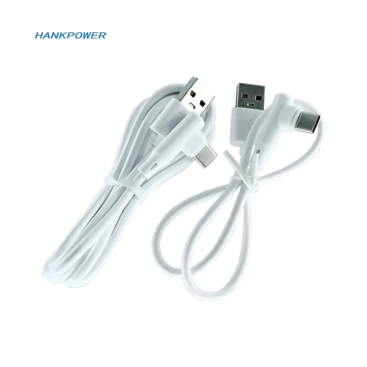 OEM ODM Typ C rechtwinkliges Handys piel 1A 2A 3A Schnell ladung 90 Grad USB C Daten 4-adriges Kabel Für Huawei OPPO