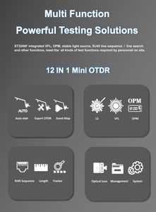 Mini probador de red óptica OTDR, ST3200F, 1310/1550nm, 26/24dB, 12 en 1, funciones OPM VFL rj45 - Product Image 3