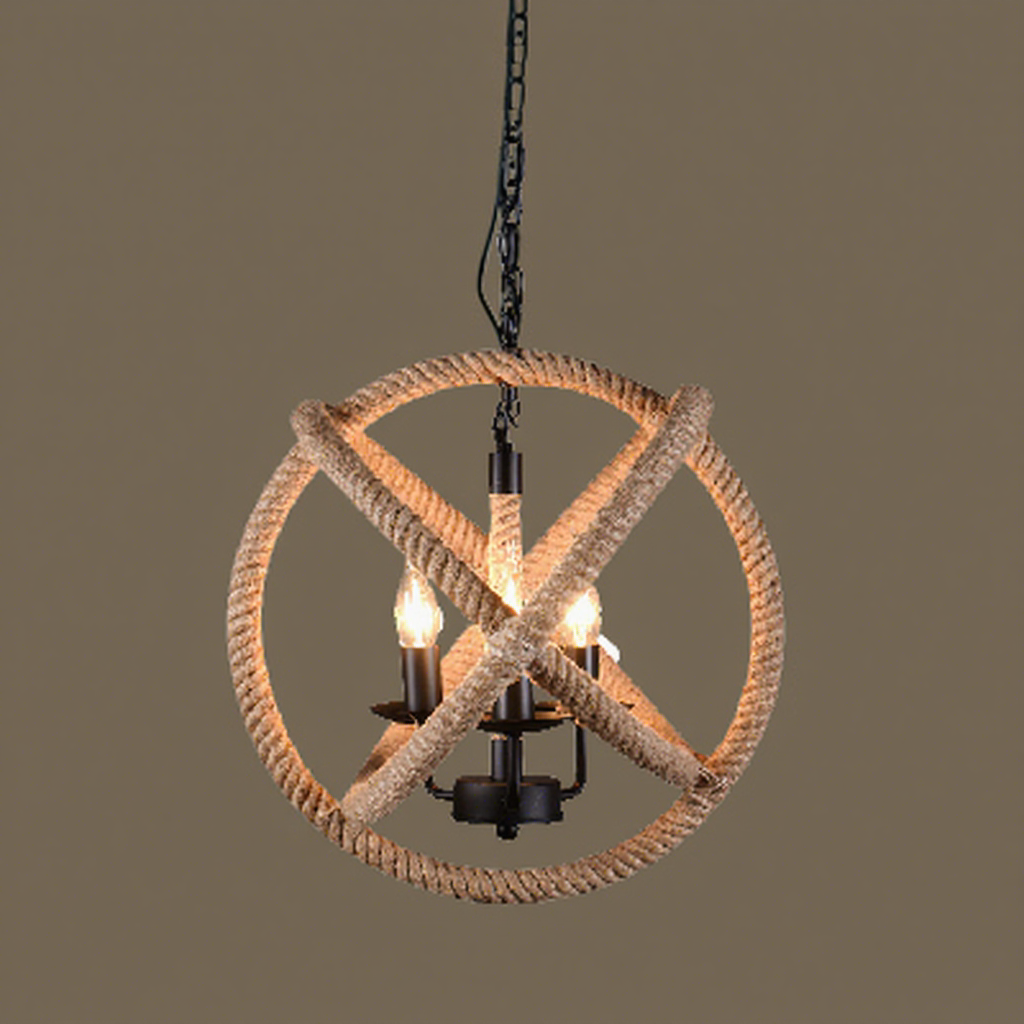 Corde de chanvre ronde de 45 cm