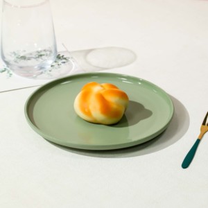 批发定制8-10英寸装饰粘土瓷蛋糕盘套装散装陶瓷餐厅餐具 - Product Image 1