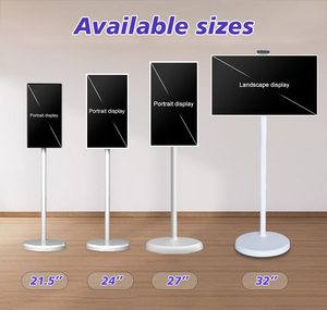 Monitor inalámbrico Lcd de 21,5 y 32 pulgadas, pantalla táctil de 60Hz, modo de retrato, entrada táctil, batería incorporada, soporte móvil, soporte por Monitor de TV - Product Image 6
