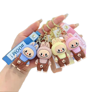 3D软聚氯乙烯橡胶钥匙扣独特设计塑料钥匙扣 - Product Image 1