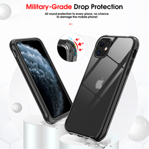Leyi 2 in 1 TPU 360 tam koruma kamera len ince kapak şeffaf şeffaf telefon kılıfı apple iphone için 12 pro max - Product Image 6