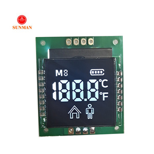 Benutzer definierte kleine große Form Zahnrad <span class=keywords><strong>lcd</strong></span> tn htn btn ebten va schwarzes Segment <span class=keywords><strong>lcd</strong></span> Anzeige für ir Thermometer