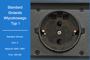 Enchufe integrado multimedia para muebles empotrados de escritorio estándar Schuko y tipo E para oficina y sala de reuniones - Product Image 4