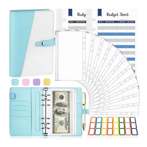 ถุงมาการูนมีซิปรูด A6,หนังสือคู่มือเงินสดเครื่องผูกย่อยสมุดใส่คู่สี - Product Image 3