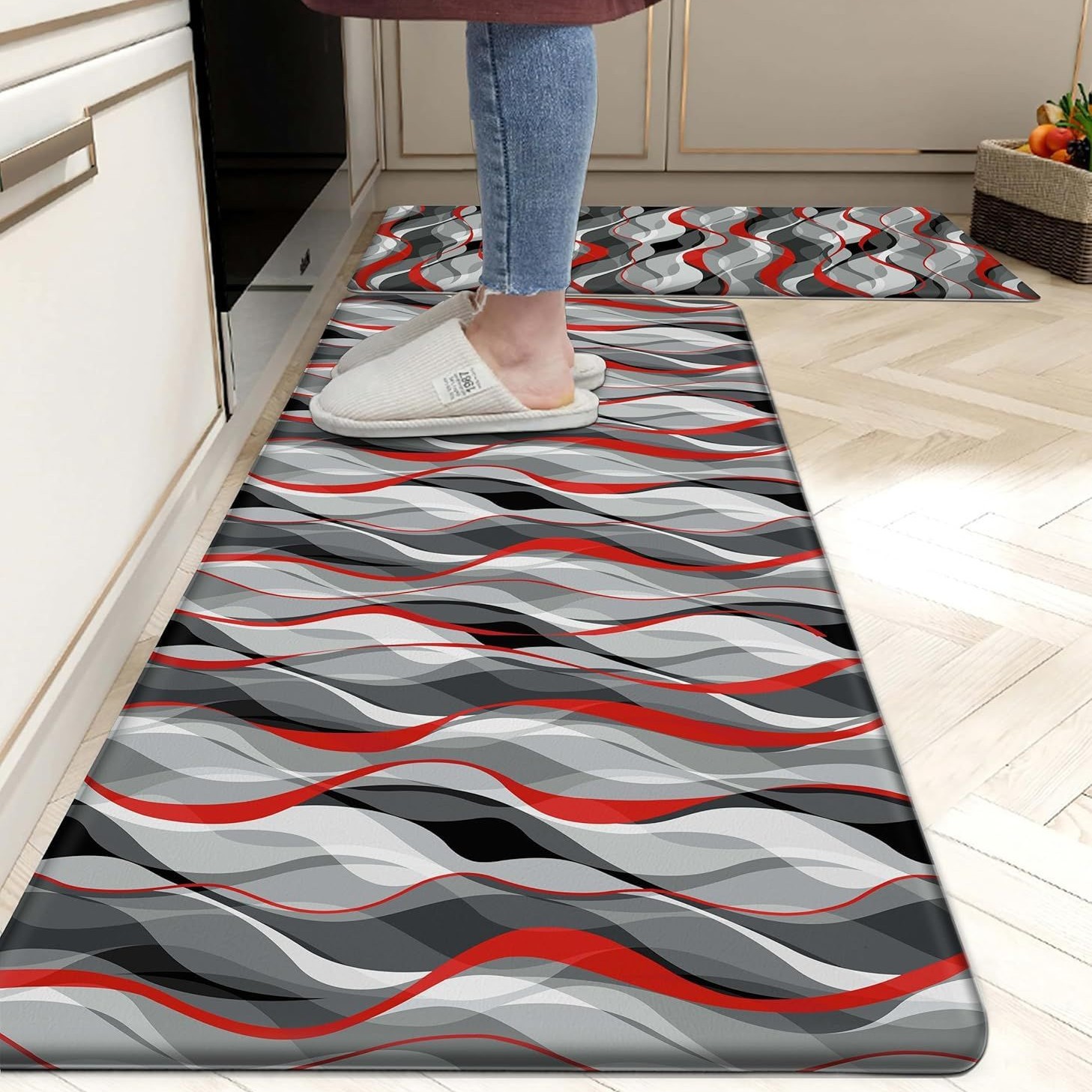 Tapis de cuisine abstrait JN-10