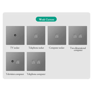 Interruttore a pulsante per luce a parete con interruttore elettrico Standard UK/EU 16A 250V 1/2/3/4/5/6 - Product Image 6
