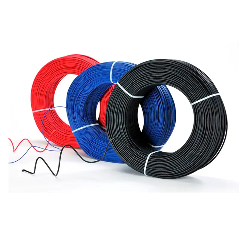 1,5mm 2,5mm 4mm 6mm 10mm RV Cables redondos 22 20 18 16 14 12 28 26AWG Cable de alambre eléctrico de cableado de Casa de Pvc de cobre de un solo núcleo