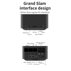 Мини-ПК FEVM FN70G с процессором <span class=keywords><strong>Intel</strong></span> <span class=keywords><strong>Core</strong></span> i5-12400F, видеокартой RTX 4060, 32 ГБ оперативной памяти DDR5, 1 ТБ SSD, игровой микрокомпьютер - Product Image 4