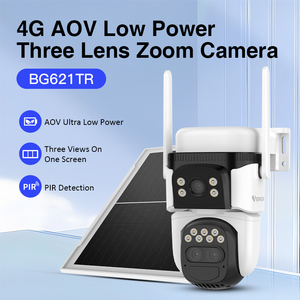 VStarcam 9MP BG621TR 10X Zoom akıllı sıcak satış ağ kamerası 3 Lens PTZ insan hareket izleme güvenlik açık güneş kamera 4G - Product Image 6