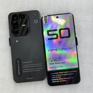 工場価格ノート50 Pro 5GスマートフォンLEDディスプレイ50MP AIカメラ機能Android 13用グローバルバージョン用格安携帯電話