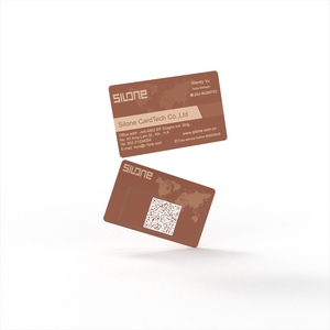 カスタム印刷ロゴQRコード13.56Mhz ntag213/215/216ソーシャルメディア用メタルNFCスマート名刺 - Product Image 2