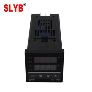 SLYB AC220V K Input Relay or <strong>SSR</strong> <strong>Output</strong> 48*48 <strong>PID</strong> Digital Oven <strong>Temperature</strong> <strong>Controller</strong> REX-C100 - Product Image 2